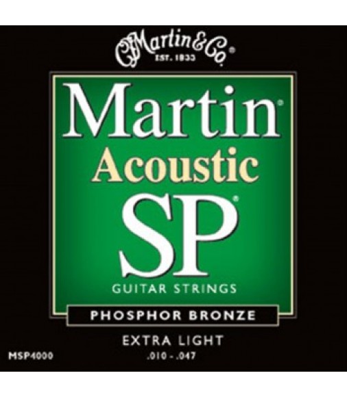 Martin MSP4000 Phosphor Bronze Extra Light Acoustic Strings .010-.047