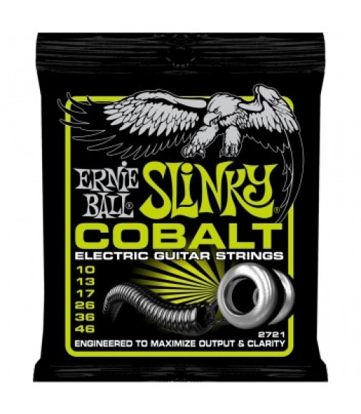 Ernie Ball 2721 Cobalt Regular Slinky 10-46 Electric Guitar Strings