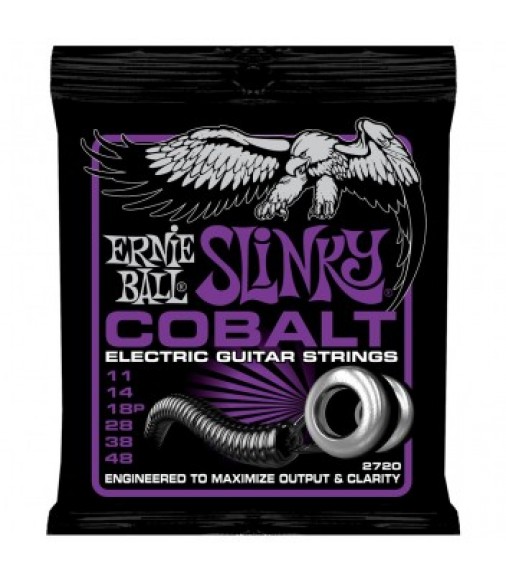 Ernie Ball 2720 Cobalt Power Slinky 11-48 Electric Guitar Strings