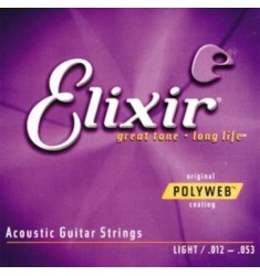 Elixir Poly Light Acousitc Guitar Set 12-53