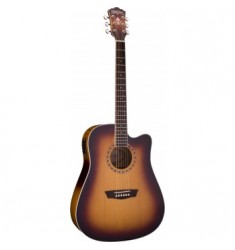 Washburn Cutaway Electro-acoustic Guitar Matt Antique Tobacco Burst