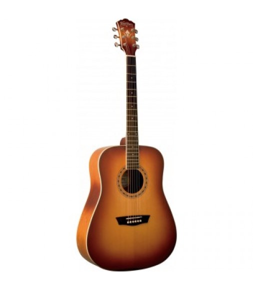 Washburn WD7SACS Dreadnought Acoustic Matt Antique Cherry Sunburst