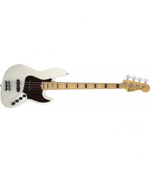 Fender American Deluxe Jazz Bass Guitar White Blonde