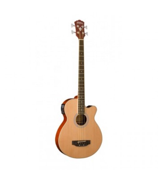 Washburn AB5 Electro Acoustic Bass Guitar Natural