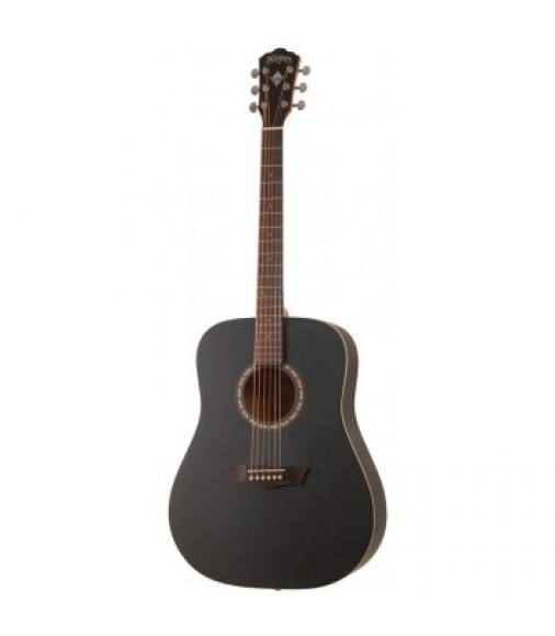 Washburn WD7SBM Spruce Acoustic Guitar Matt Black