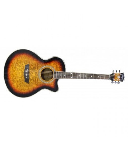 Washburn EA180 Electro Acoustic Guitar Tobacco Sunburst