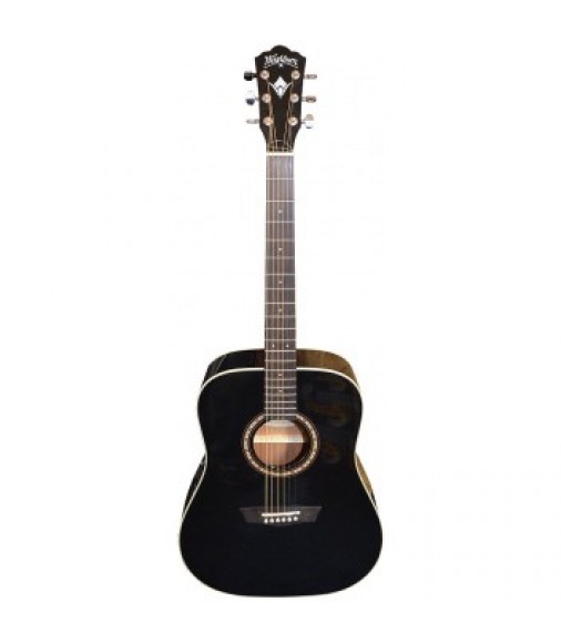 Washburn WD7SBM Dreadnought Solid Spruce TOP Black Gloss