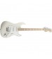 Squier Deluxe Stratocaster Electric Guitar in Pearl White Metallic