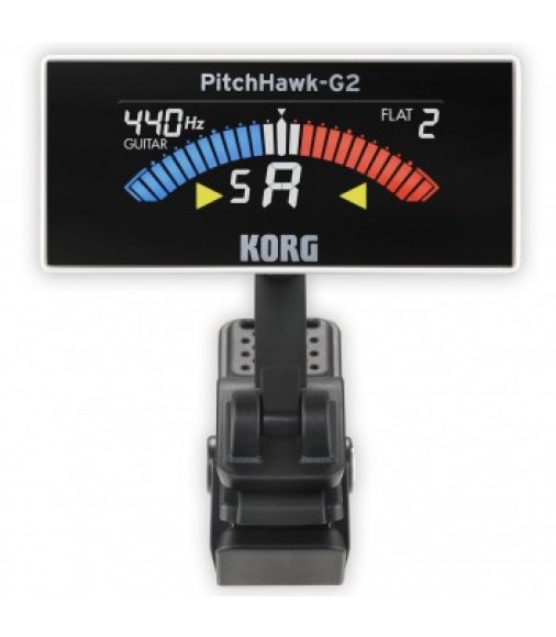 Korg Pitchhawk G2 Clip-On Guitar Tuner White