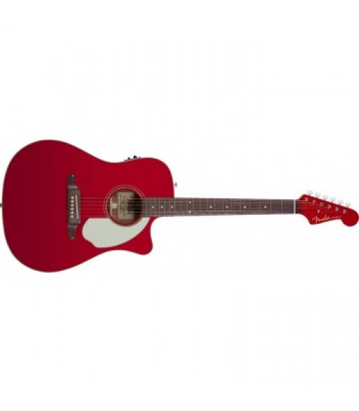 Fender Sonoran SCE Electro Acoustic Guitar in Candy Apple Red