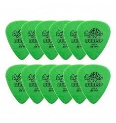 Dunlop Tortex Green Medium Heavy Picks 0.88mm (12 Pack)