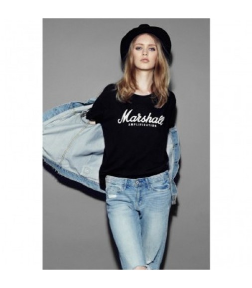 Marshall Standard T-shirtScript Logo Graphic - Women's Medium