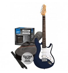 Ashton AG232 Beginners Electric Guitar Starter Pack (Trans Dark Blue)