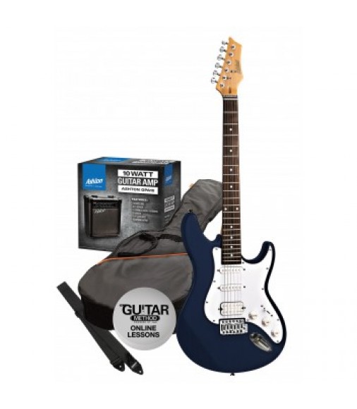 Ashton AG232 Beginners Electric Guitar Starter Pack (Trans Dark Blue)