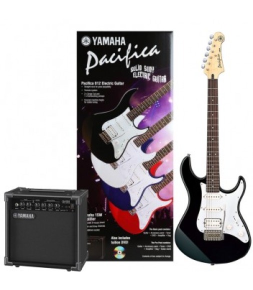 Yamaha Pacifica 012 Electric Guitar Pack, Black