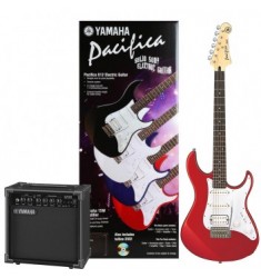 Yamaha Pacifica 012 Electric Guitar Pack, Metallic Red