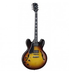 Cibson ES-335 Plain Top, Vintage Sunburst - Left-Handed