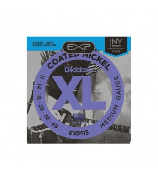 D'Addario EXP115 Coated Electric Guitar Strings 11-49