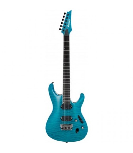 Ibanez S Prestige S5521Q in Transparent Aqua Blue