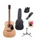 Squier SA-105 Acoustic Guitar Starter Pack, Natural