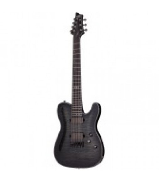 Schecter Hellraiser Hybrid PT-7 in Trans Black Burst