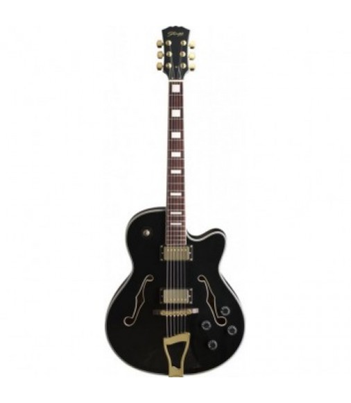 Stagg Jazz Arch TOP Semi Acoustic Black