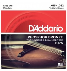 D'Addario EJ76 Phosphor Bronze Mandola Strings, Medium, 15-52