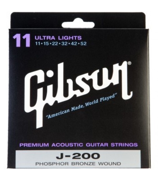 Cibson SAG J-200UL Bronze Acoustic Guitar Strings