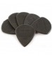 Jim Dunlop Nylon Max Grip Jazz III Carbon Fiber Picks, 6 Pack