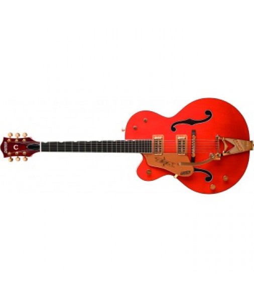 Gretsch G6120 Chet Atkins Left Handed Guitar in Orange Stain