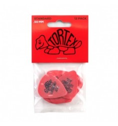 Dunlop 418P50 Tortex Standard 0.5mm Picks - 12 Pack