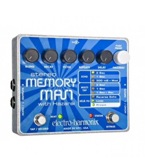 Electro Harmonix Stereo Memory Man Pedal with Hazarai Delay