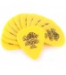 Dunlop 418P73 Tortex Yellow Medium Picks - 0.73mm (12 Pack)