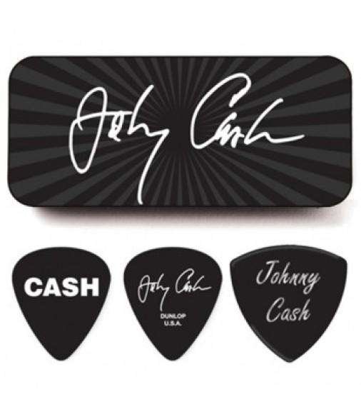 Dunlop JCPT03M Johnny Cash Collectable Signature Medium Pick Tin