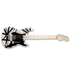 EVH ART Stripe Series Electric Guitar White / Black