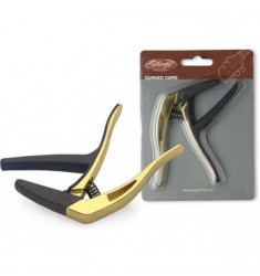Stagg Curved Trigger Capo FOR Acoustic AND Electric Guitar Gold