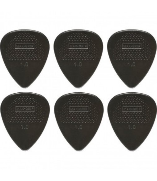 Dunlop 449P10 Nylon Max Grip Guitar Pick Player Pack 1.00mm