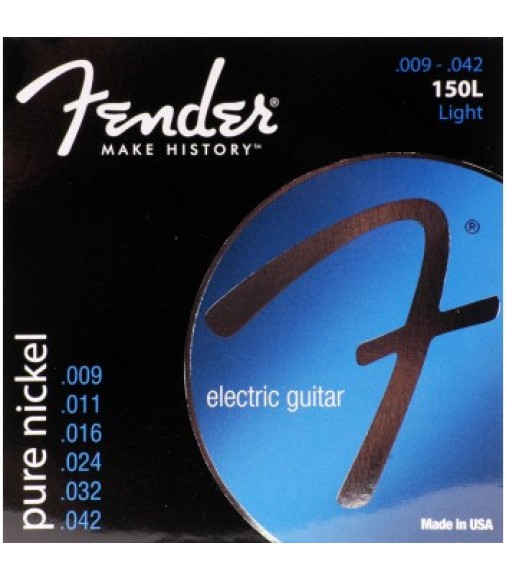 Fender Original 150 Guitar Strings Pure Nickel Wound Ball End 9-42
