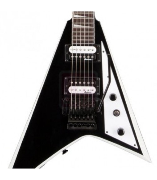 Jackson JS32 Rhoads Electric Guitar in Black with White Bevels