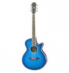 Aria Elecord FET Elite Electro Acoustic Guitar in Blue Shade