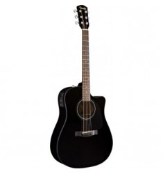 Fender CD-60CE Electro Acoustic Guitar in Black (2014)