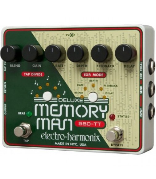Electro Harmonix Deluxe Memory Man 550 Tap Tempo Delay Pedal