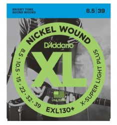 D'Addario EXL130+ Guitar Strings, Extra-Super Light Plus, 8.5-39