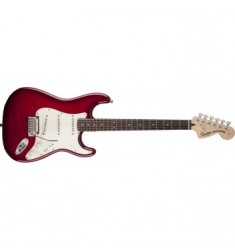 Squier Standard Strat FMT Electric Guitar Crimson Transparent Red