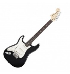 Squier Standard Stratocaster Left Handed Guitar Black Metallic