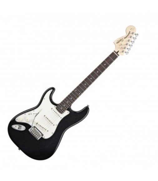 Squier Standard Stratocaster Left Handed Guitar Black Metallic