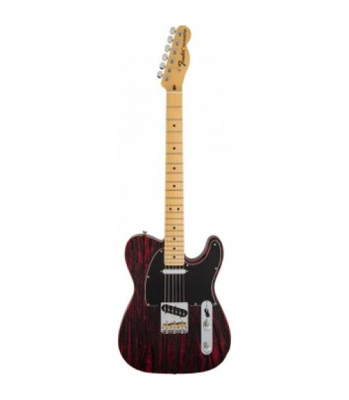 Fender Ltd Edition Sandblasted Telecaster Crimson Red Trans