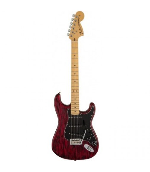 Fender Ltd Edition Sandblasted Stratocaster Crimson Red Trans