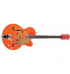 Gretsch G6120SSU Brian Setzer Electric Guitar in Orange Tiger Flame