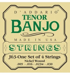 D'Addario Tenor Banjo Strings, Nickel, 9-30